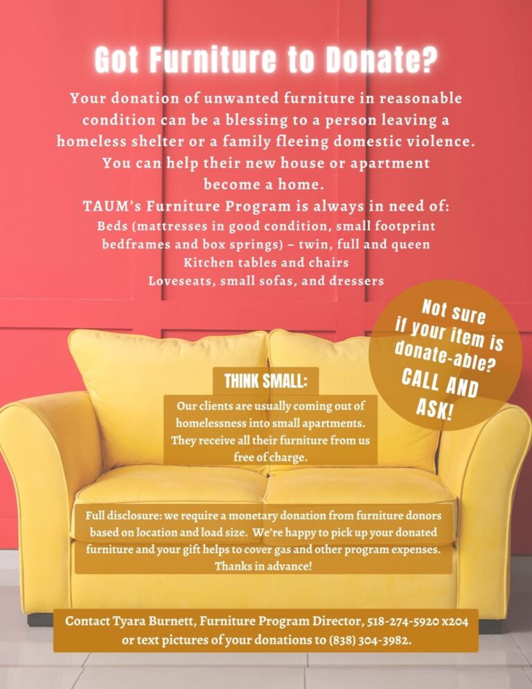 Flyer for Donate furniture