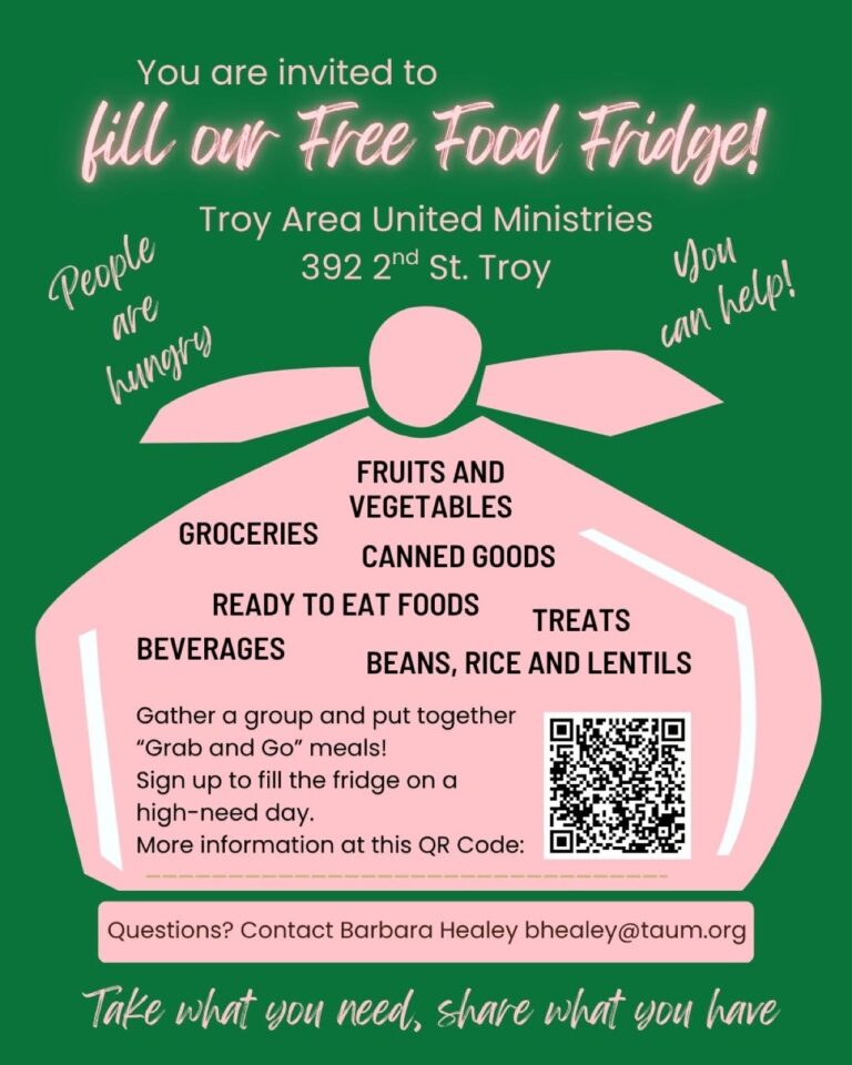 Flyer: Fill the Free Food Fridge